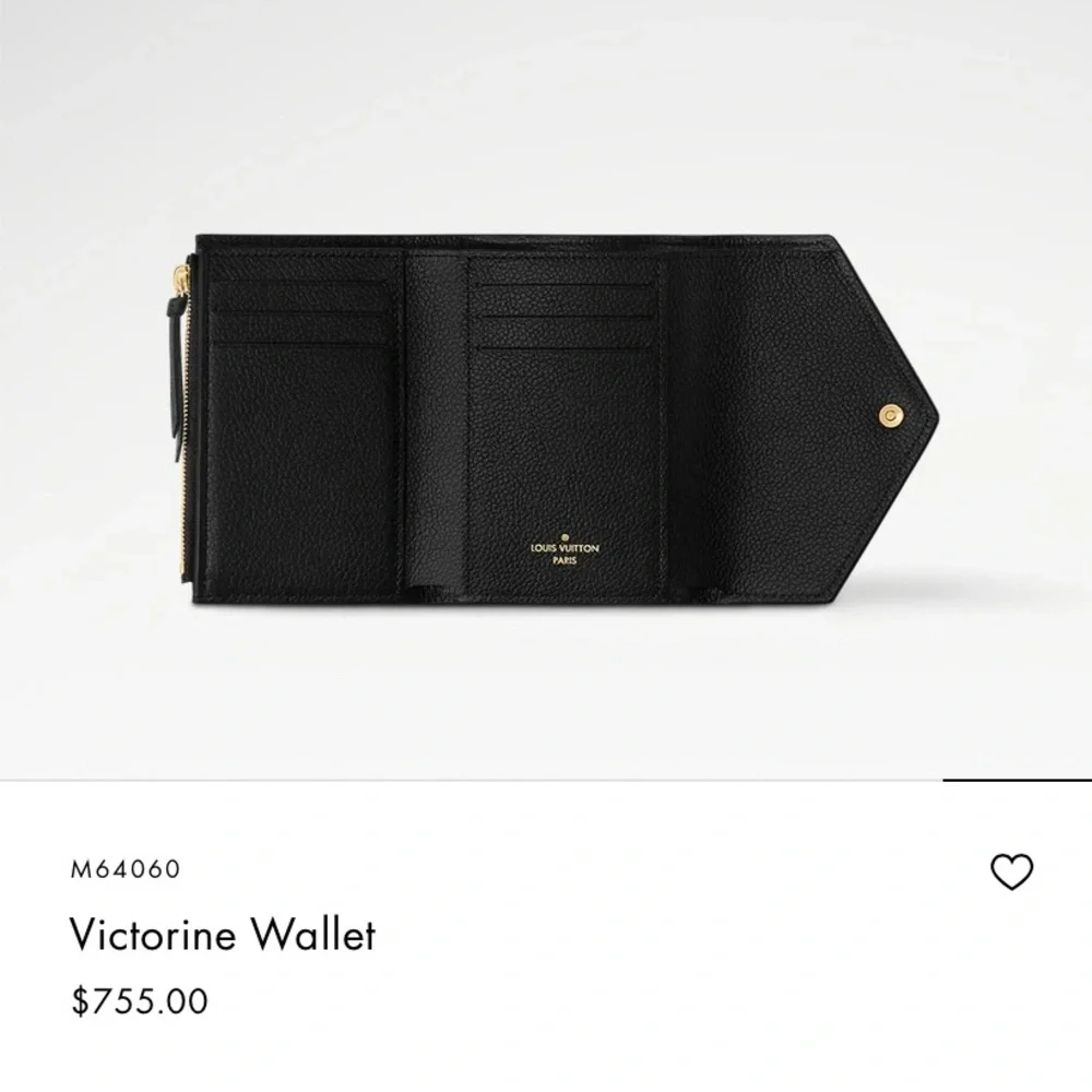 Louis Vuitton Victorine Black Embossed Monogram Wallet - Picture 3 of 16